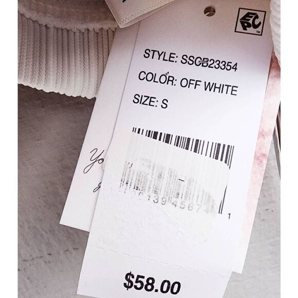 Jessica Simpson Womens One-Shoulder Slash Bikini Swim Top White Cut Out S New - Picture 5 of 7